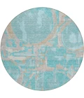 Addison Chantille ACN855-Teal 8 ft. X 8 ft. Round Rug