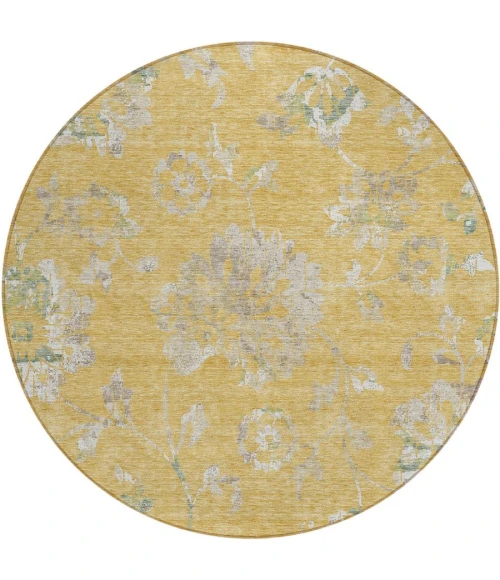 Addison Chantille ACN856-Gold 8 ft. X 8 ft. Round Rug