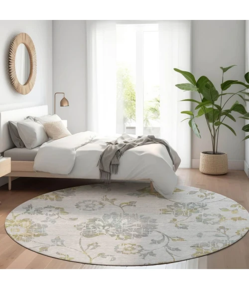 Addison Chantille ACN856-Silver 8 ft. X 8 ft. Round Rug