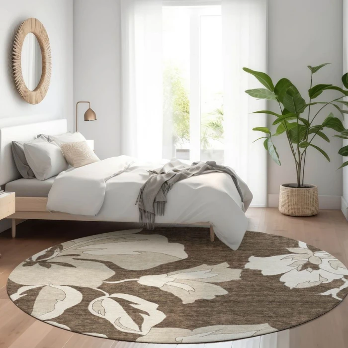 Addison Chantille ACN857-Brown 8 ft. X 8 ft. Round Rug