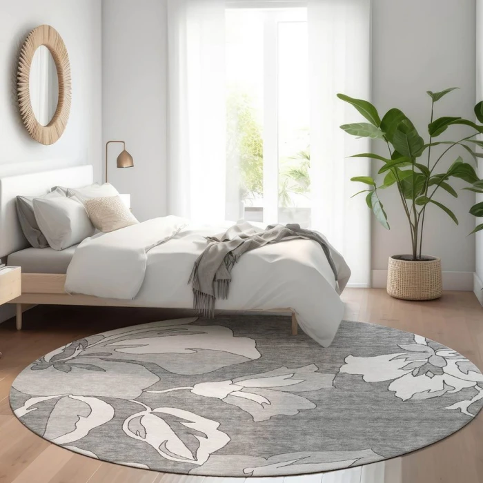 Addison Chantille ACN857-Gray 8 ft. X 8 ft. Round Rug
