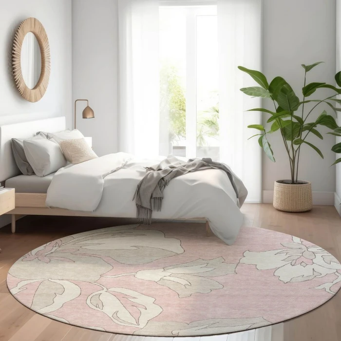 Addison Chantille ACN857-Pink 8 ft. X 8 ft. Round Rug