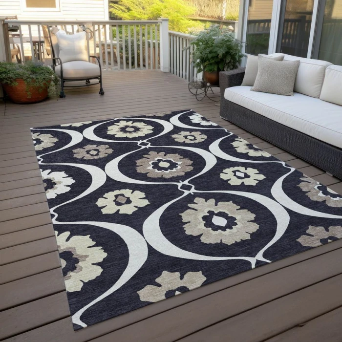 Addison Chantille ACN858-Black 9 ft. X 12 ft. Rectangle Rug