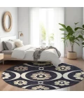 Addison Chantille ACN858-Black 8 ft. X 8 ft. Round Rug