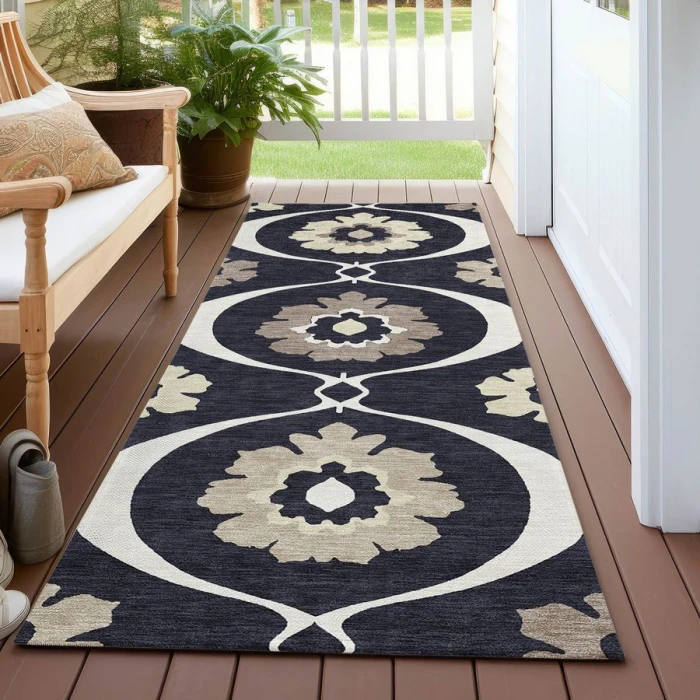 Addison Chantille ACN858-Black 2 ft. 3 in. X 7 ft. 6 in. Rectangle Rug