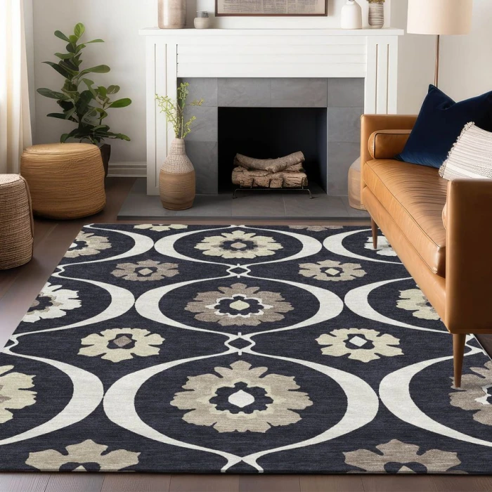 Addison Chantille ACN858-Black 9 ft. X 12 ft. Rectangle Rug