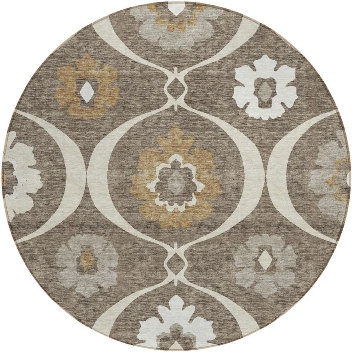 Addison Chantille ACN858-Brown 8 ft. X 8 ft. Round Rug