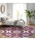 Addison Chantille ACN858-Eggplant 8 ft. X 8 ft. Round Rug