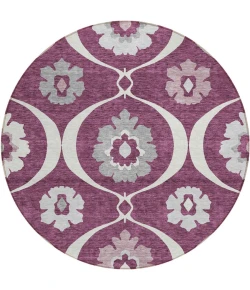 Addison Chantille ACN858-Eggplant 8 ft. X 8 ft. Round Rug