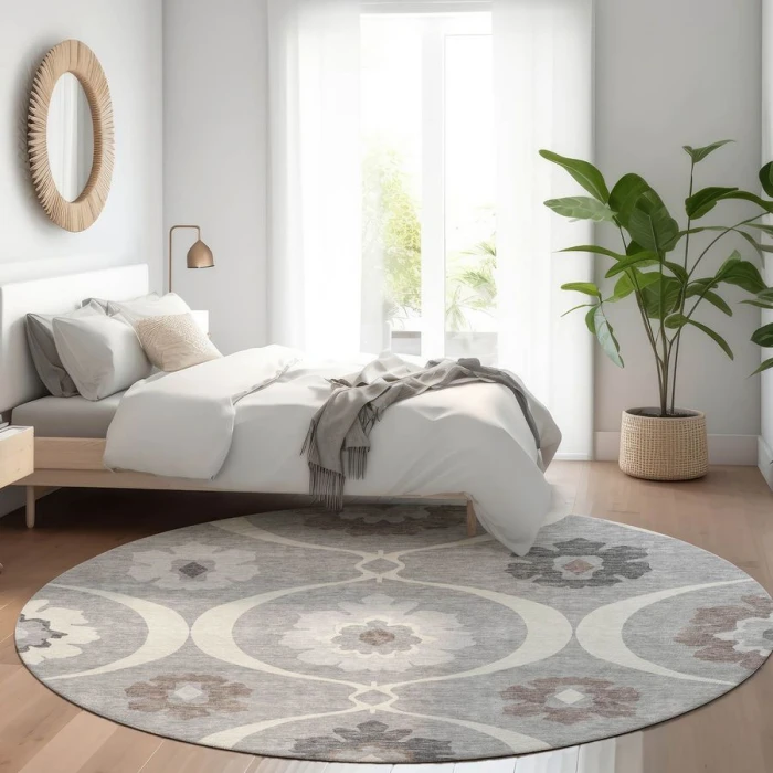 Addison Chantille ACN858-Gray 8 ft. X 8 ft. Round Rug