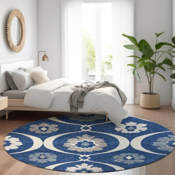 Addison Chantille ACN858-Navy 8 ft. X 8 ft. Round Rug