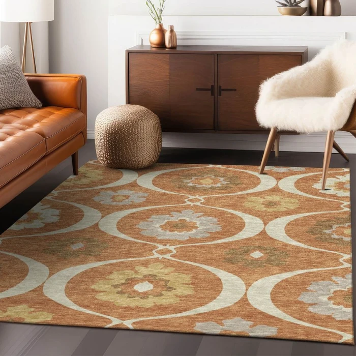 Addison Chantille ACN858-Paprika 9 ft. X 12 ft. Rectangle Rug
