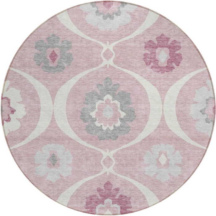 Addison Chantille ACN858-Pink 8 ft. X 8 ft. Round Rug