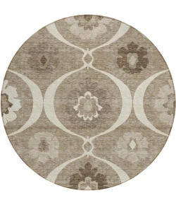 Addison Chantille ACN858-Taupe 8 ft. X 8 ft. Round Rug