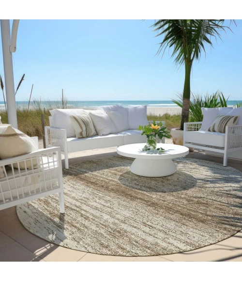 Addison Chantille ACN859-Brown 8 ft. X 8 ft. Round Rug