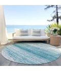 Addison Chantille ACN859-Teal 8 ft. X 8 ft. Round Rug