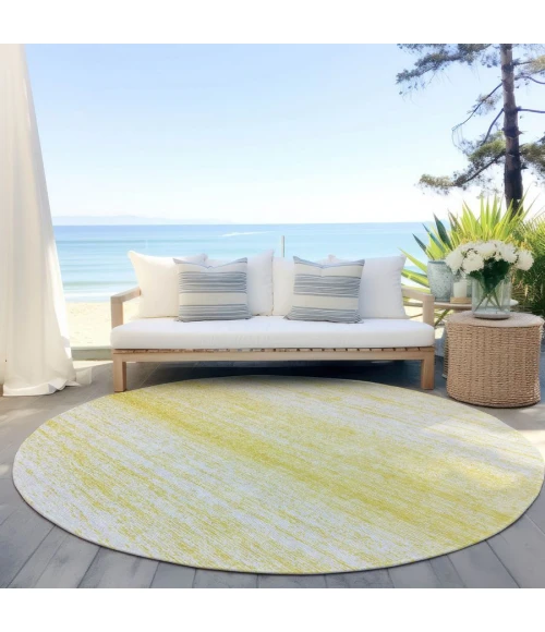 Addison Chantille ACN859-Yellow 8 ft. X 8 ft. Round Rug