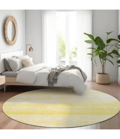 Addison Chantille ACN859-Yellow 8 ft. X 8 ft. Round Rug