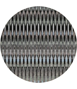 Addison Chantille ACN860-Black 8 ft. X 8 ft. Round Rug