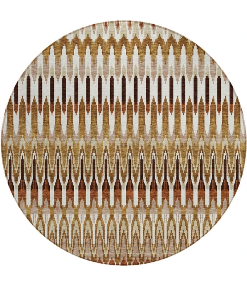 Addison Chantille ACN860-Terracotta 8 ft. X 8 ft. Round Rug