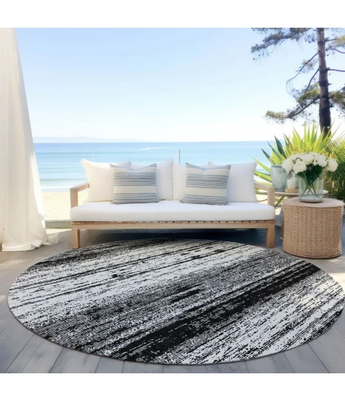 Addison Chantille ACN861-Black 8 ft. X 8 ft. Round Rug
