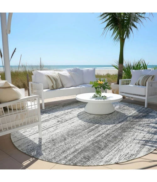 Addison Chantille ACN861-Gray 8 ft. X 8 ft. Round Rug