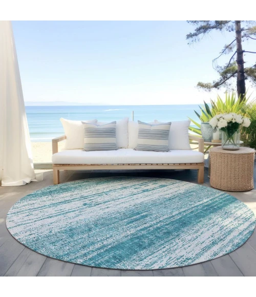 Addison Chantille ACN861-Teal 8 ft. X 8 ft. Round Rug