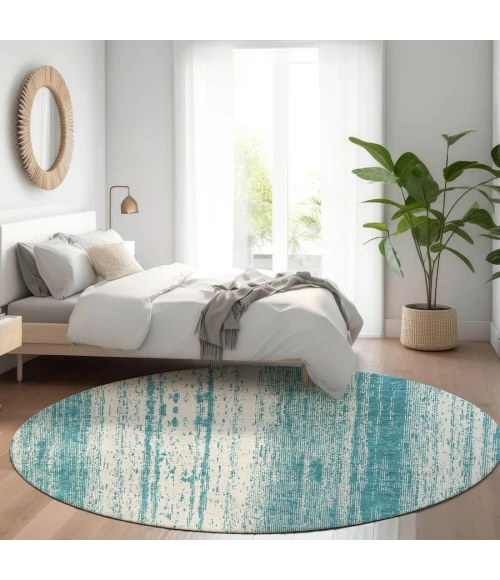 Addison Chantille ACN861-Teal 8 ft. X 8 ft. Round Rug
