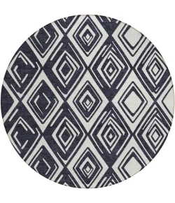 Addison Chantille ACN862-Black 8 ft. X 8 ft. Round Rug
