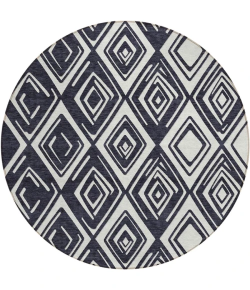 Addison Chantille ACN862-Black 8 ft. X 8 ft. Round Rug