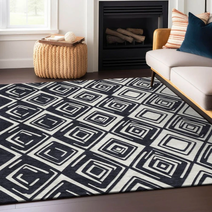 Addison Chantille ACN862-Black 3 ft. X 5 ft. Rectangle Rug