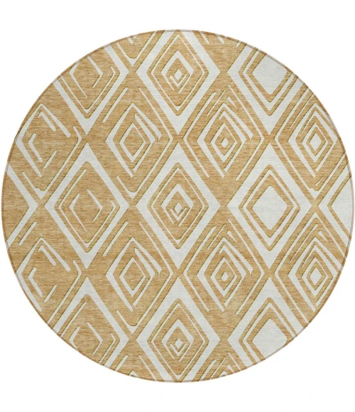 Addison Chantille ACN862-Gold 8 ft. X 8 ft. Round Rug