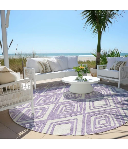 Addison Chantille ACN862-Lavender 8 ft. X 8 ft. Round Rug