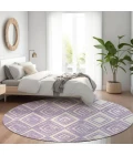 Addison Chantille ACN862-Lavender 8 ft. X 8 ft. Round Rug
