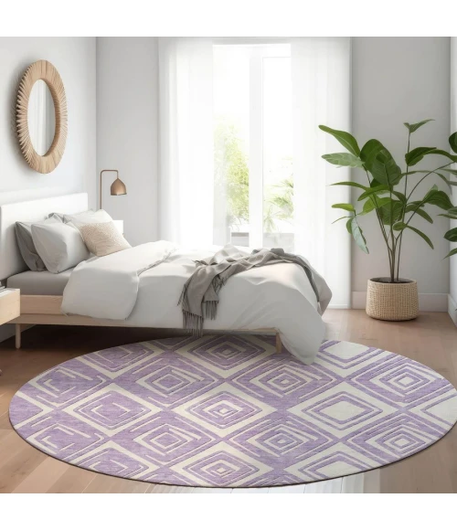 Addison Chantille ACN862-Lavender 8 ft. X 8 ft. Round Rug