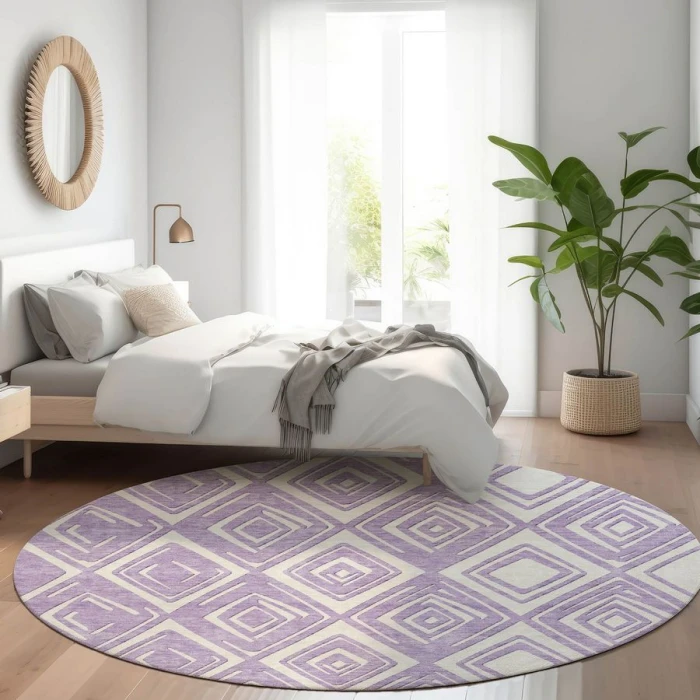 Addison Chantille ACN862-Lavender 8 ft. X 8 ft. Round Rug
