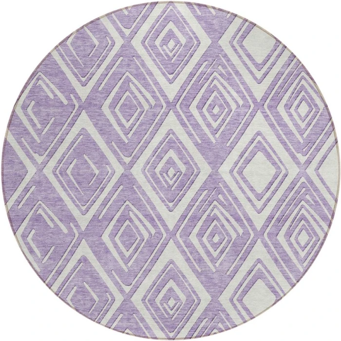 Addison Chantille ACN862-Lavender 8 ft. X 8 ft. Round Rug