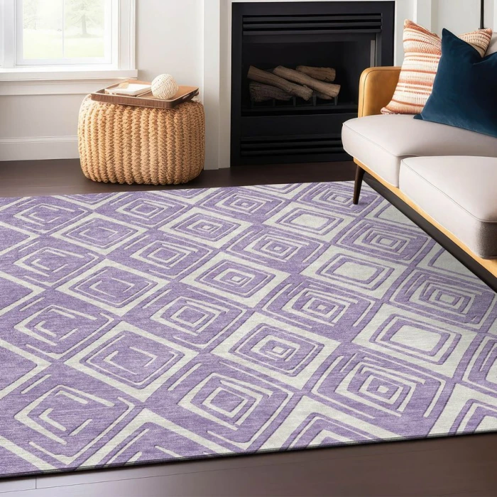 Addison Chantille ACN862-Lavender 5 ft. X 7 ft. 6 in. Rectangle Rug