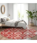 Addison Chantille ACN862-Red 8 ft. X 8 ft. Round Rug