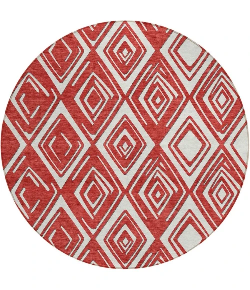 Addison Chantille ACN862-Red 8 ft. X 8 ft. Round Rug