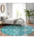 Addison Chantille ACN862-Teal 8 ft. X 8 ft. Round Rug