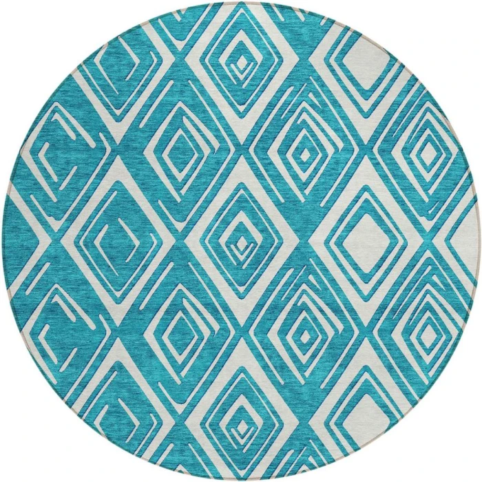 Addison Chantille ACN862-Teal 8 ft. X 8 ft. Round Rug