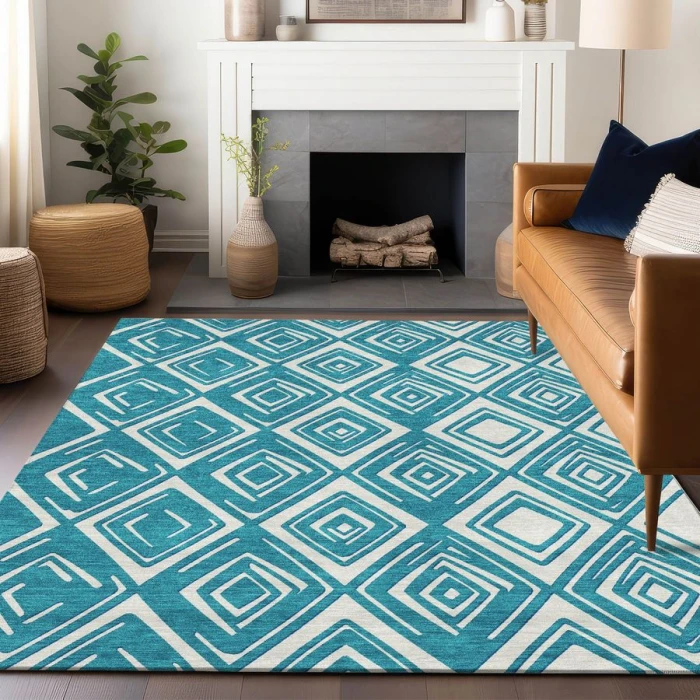 Addison Chantille ACN862-Teal 5 ft. X 7 ft. 6 in. Rectangle Rug