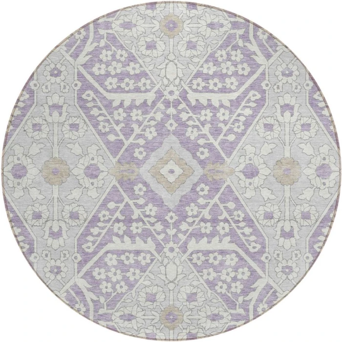 Addison Chantille ACN863-Lavender 8 ft. X 8 ft. Round Rug