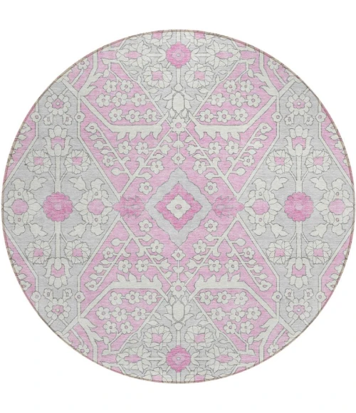 Addison Chantille ACN863-Pink 8 ft. X 8 ft. Round Rug