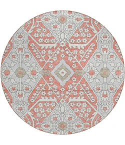 Addison Chantille ACN863-Salmon 8 ft. X 8 ft. Round Rug