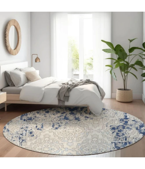 Addison Chantille ACN864-Navy 8 ft. X 8 ft. Round Rug