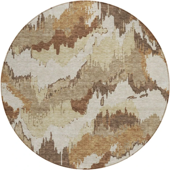 Addison Chantille ACN865-Chocolate 8 ft. X 8 ft. Round Rug