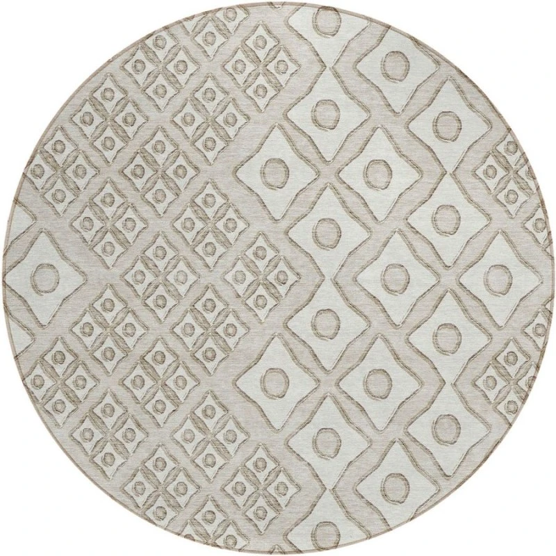 Addison Chantille ACN866-Beige 8 ft. X 8 ft. Round Rug