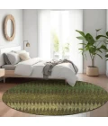 Addison Chantille ACN867-Olive 8 ft. X 8 ft. Round Rug